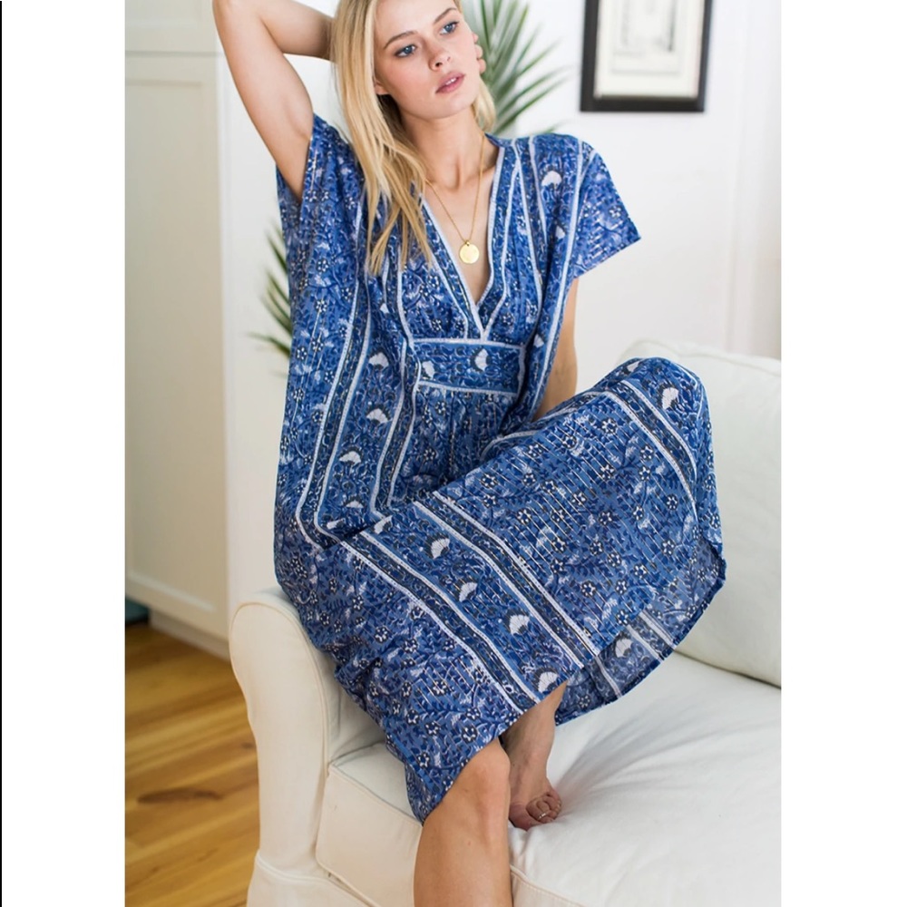 Emerson Fry Francina Caftan - Sea Lurex